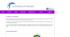 Desktop Screenshot of chorusofwomen.org