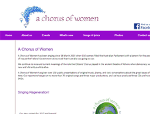 Tablet Screenshot of chorusofwomen.org